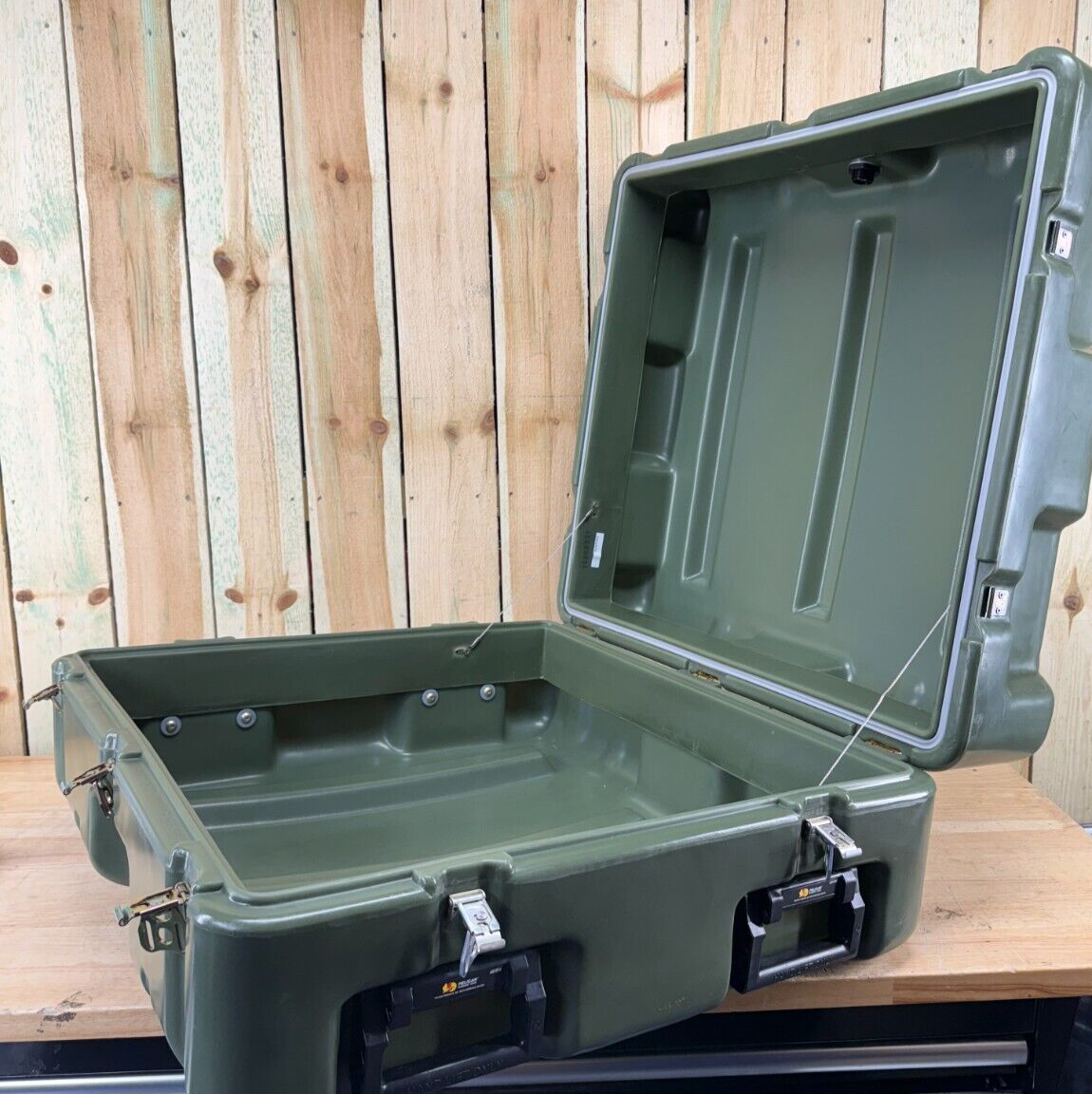 Pelican Hardigg Case 26"X27.5"X14.5" Military Waterproof Footlocker W/ Foam