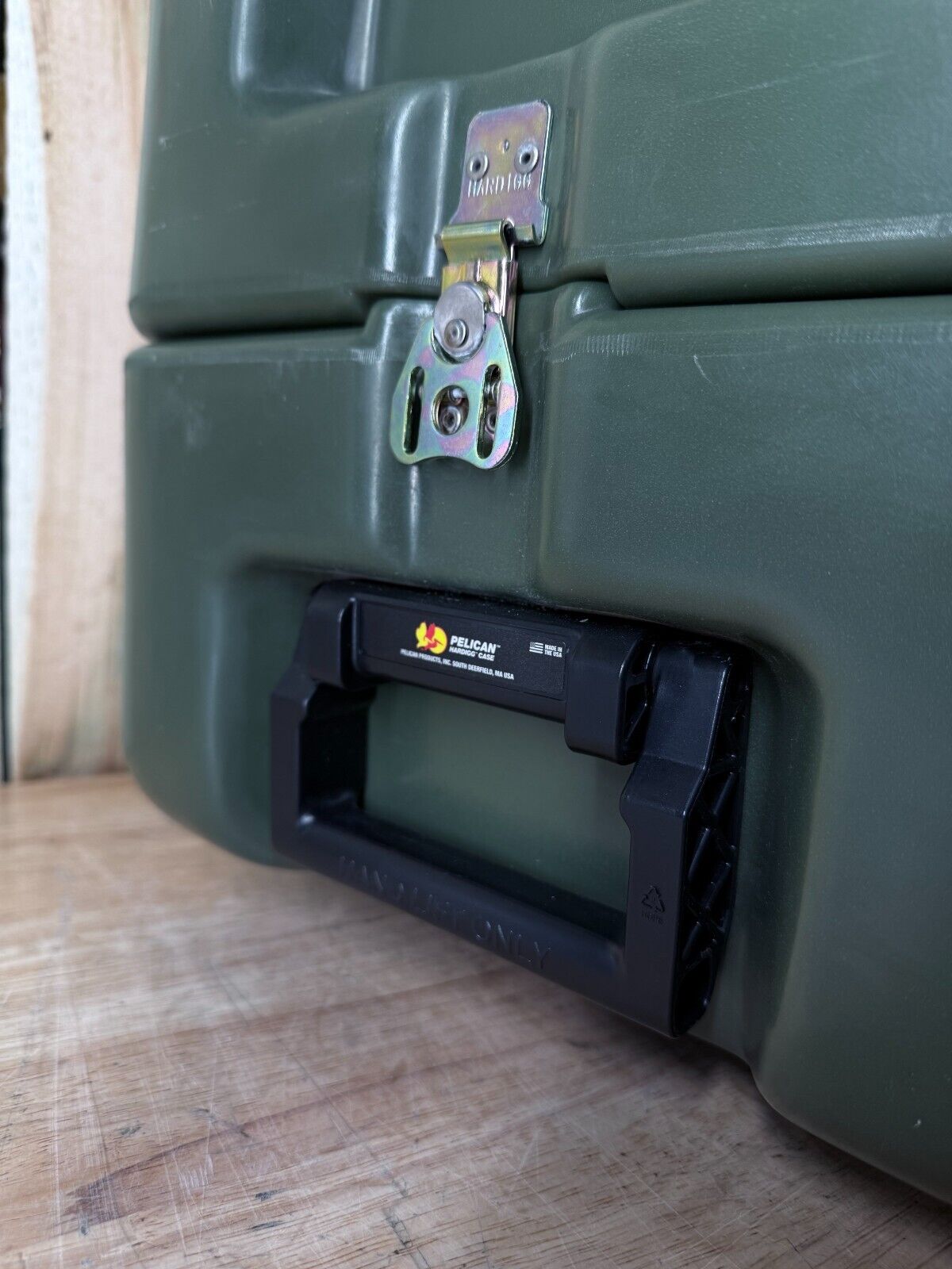 Pelican Hardigg Case 26"X27.5"X14.5" Military Waterproof Footlocker W/ Foam