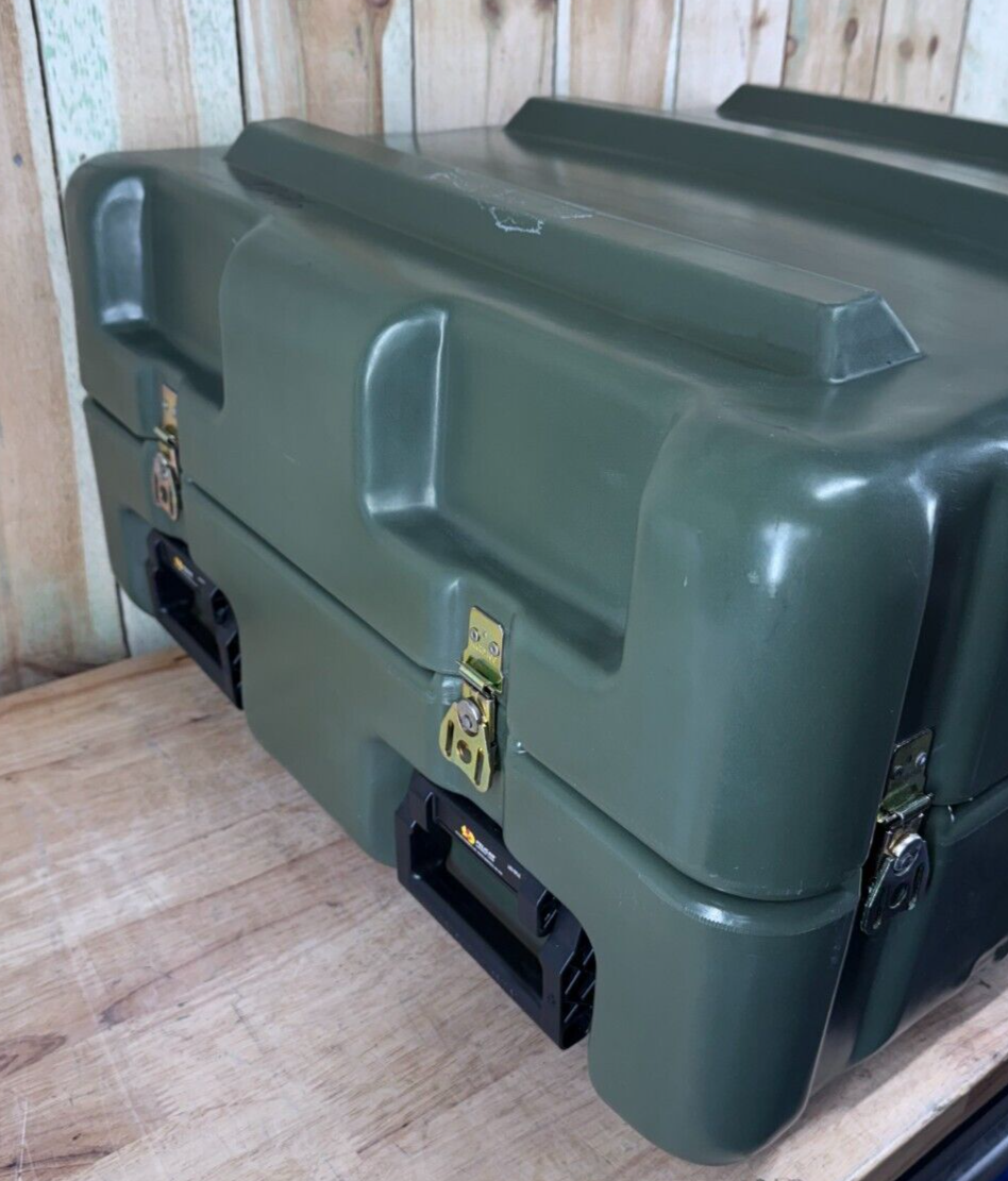 Pelican Hardigg Case 26"X27.5"X14.5" Military Waterproof Footlocker W/ Foam