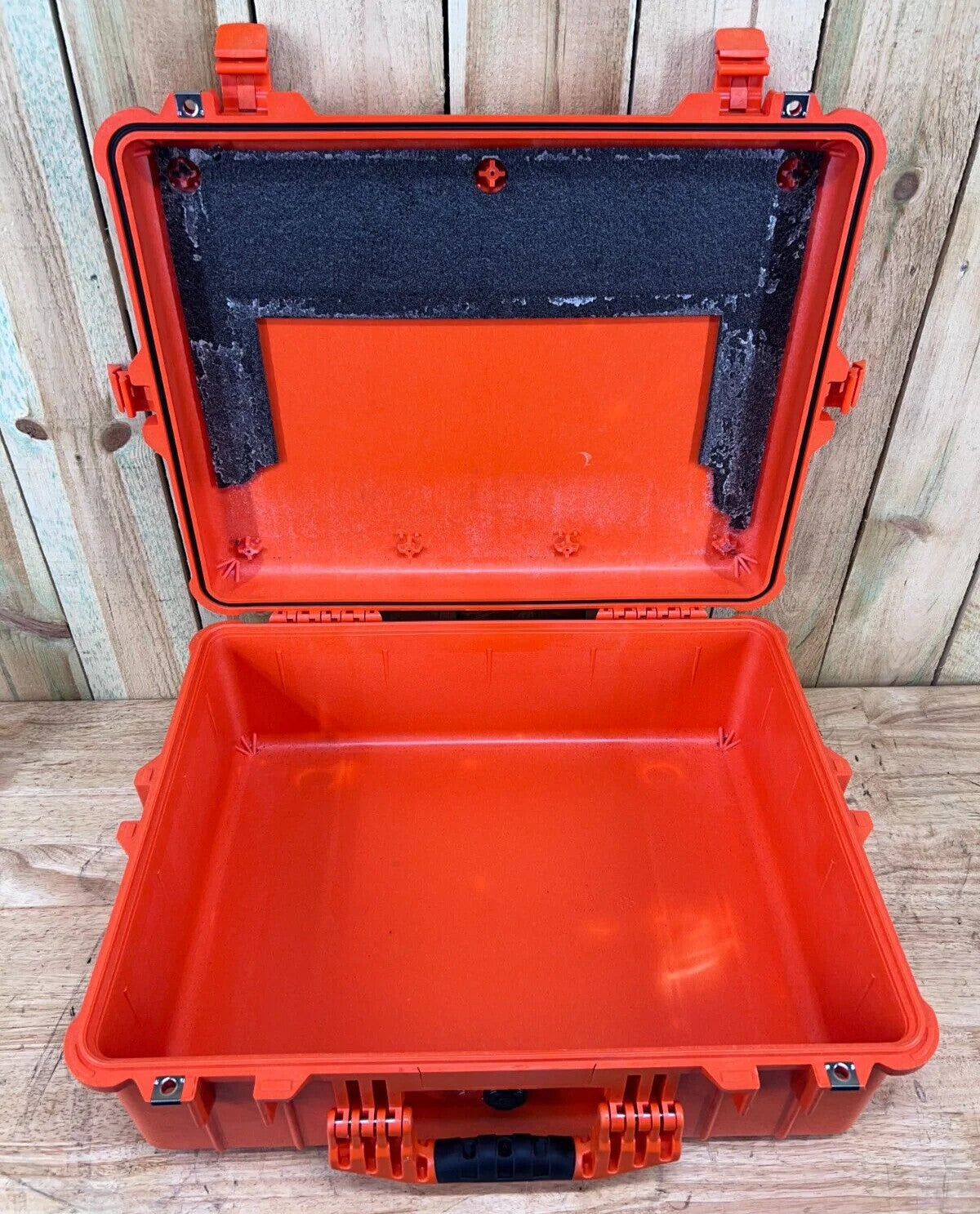 Pelican 1600 Protector Storage Case Waterproof Orange Good Condition AB