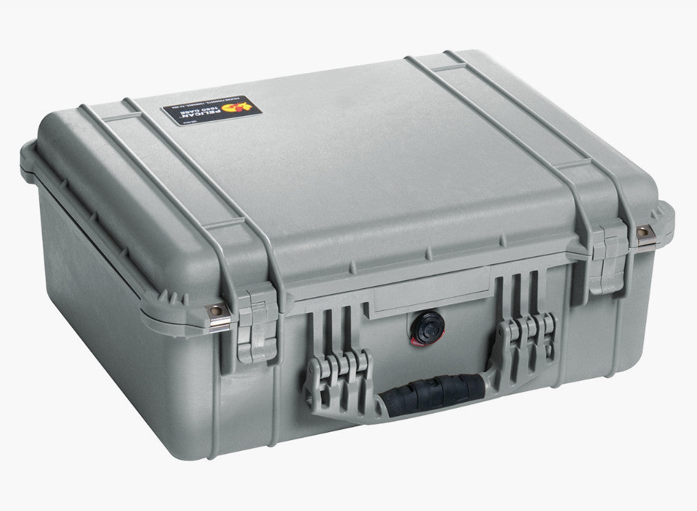 Pelican 1550 Watertight Hard Case - Silver - No Foam