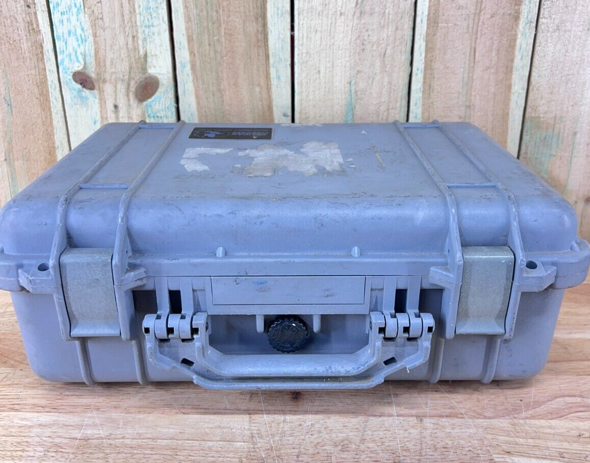 Pelican 1500 Protector Case Grey Waterproof Good Condition OS