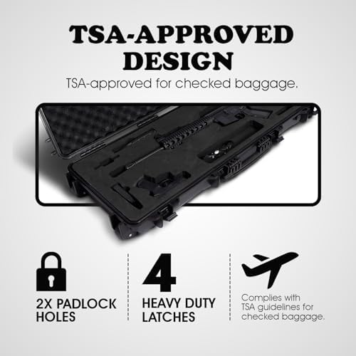 Valkyrie rifle case latches and locks