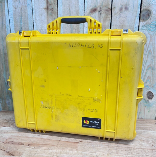 Pelican 1600 Protector Storage Case Waterproof Yellow AB Grade Free Ship