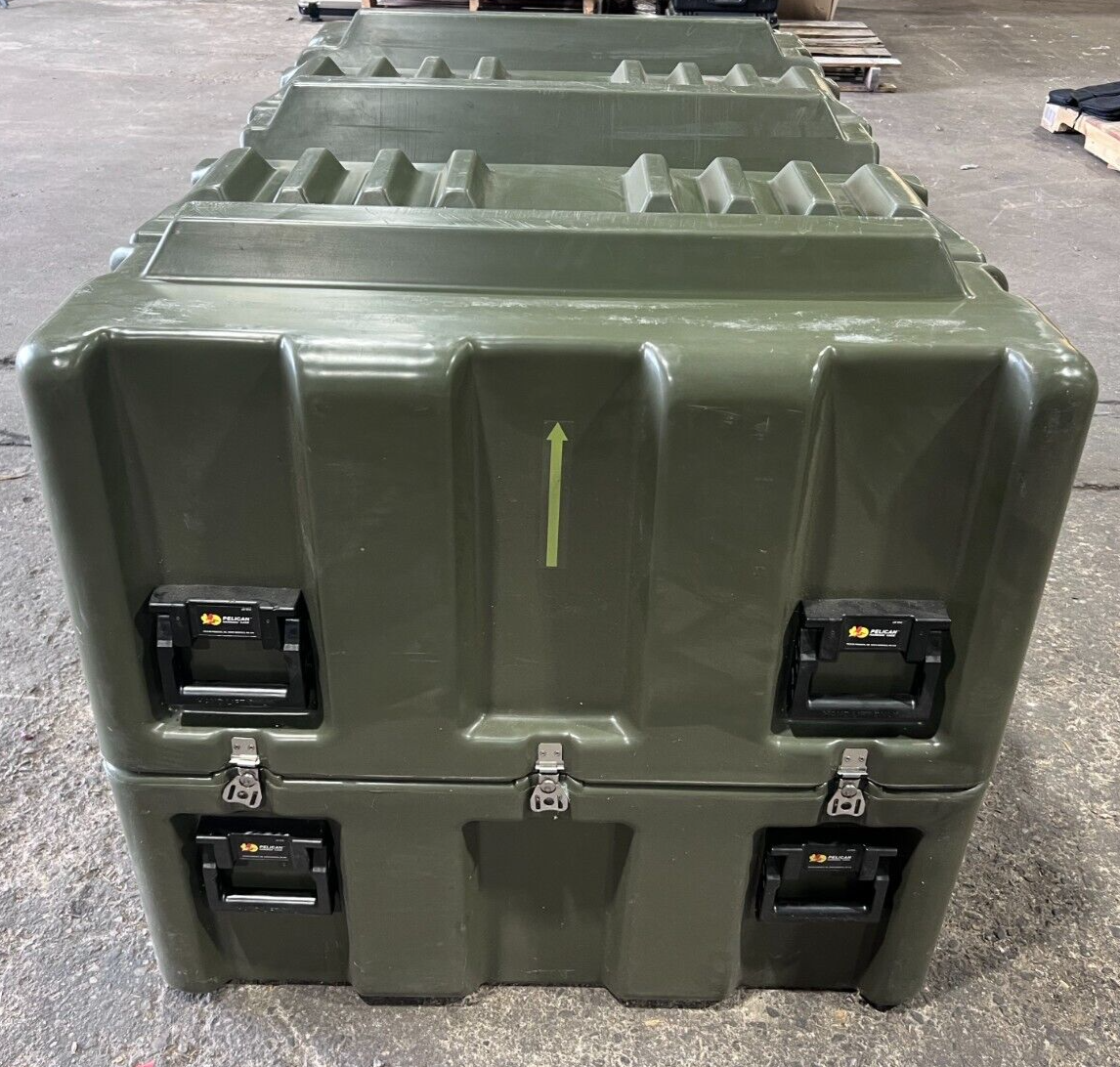 Pelican Hardigg Large Storage Case Huge Pallet Lift Plotter Surplus Case A/B