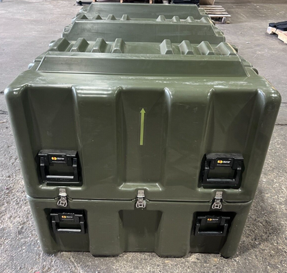 Pelican Hardigg Large Storage Case Huge Pallet Lift Plotter Surplus Case A/B