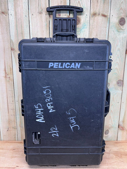 Pelican 1650 Protector Black Rolling Waterproof Case Good Condition AB