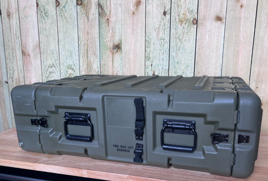 Military Surplus Server Rack 4U Case Waterproof OD Green Pelican ECS Storage