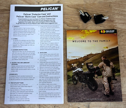 Pelican 1490 Laptop Case W/ Keys Waterproof Handheld Storage Brand New Open Box