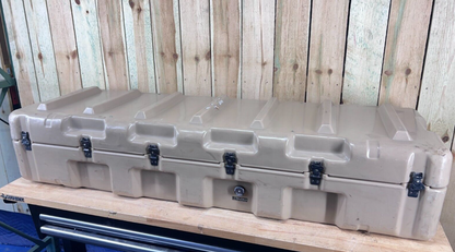 Pelican Hardigg Long Case 59” 19.5” 12” Tan Waterproof Storage Footlocker
