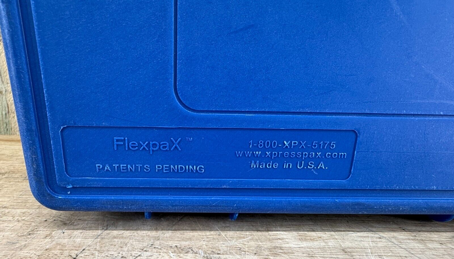 Blue Handheld Surplus Storage Case FlexPax 15.5X11.5X6 Military Grade A/B