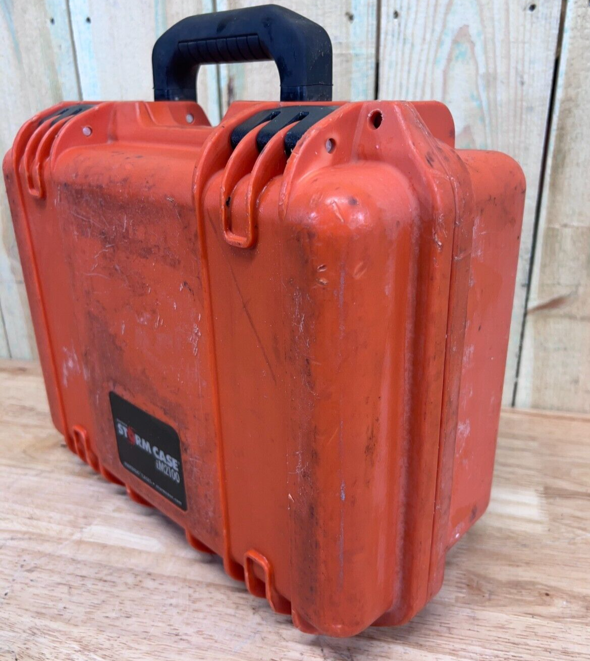 Pelican iM2100 Storm Case Orange Waterproof Handheld Good Condition AB Free Ship