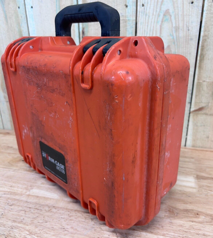 Pelican iM2100 Storm Case Orange Waterproof Handheld Good Condition AB Free Ship