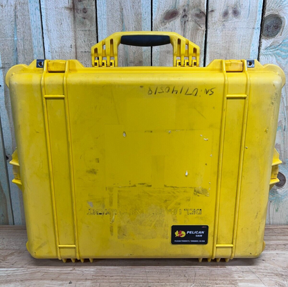 Pelican 1600 Protector Storage Case Waterproof Yellow AB Grade Free Ship