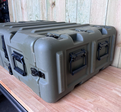 Military Surplus Server Rack 4U Case Waterproof OD Green Pelican ECS Storage