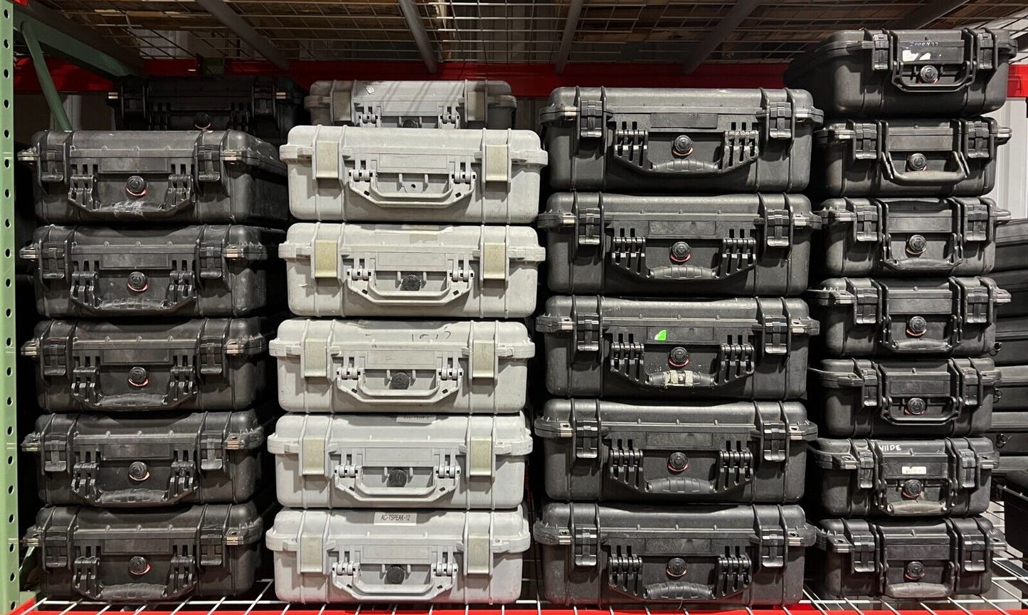 Pelican 1520 Tan Hard Protector Case Good Condition A/B Waterproof Free Shipping