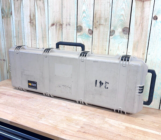 Pelican Storm IM3220 Long Rifle Case Tan Rolling Good Condition AB Free Ship
