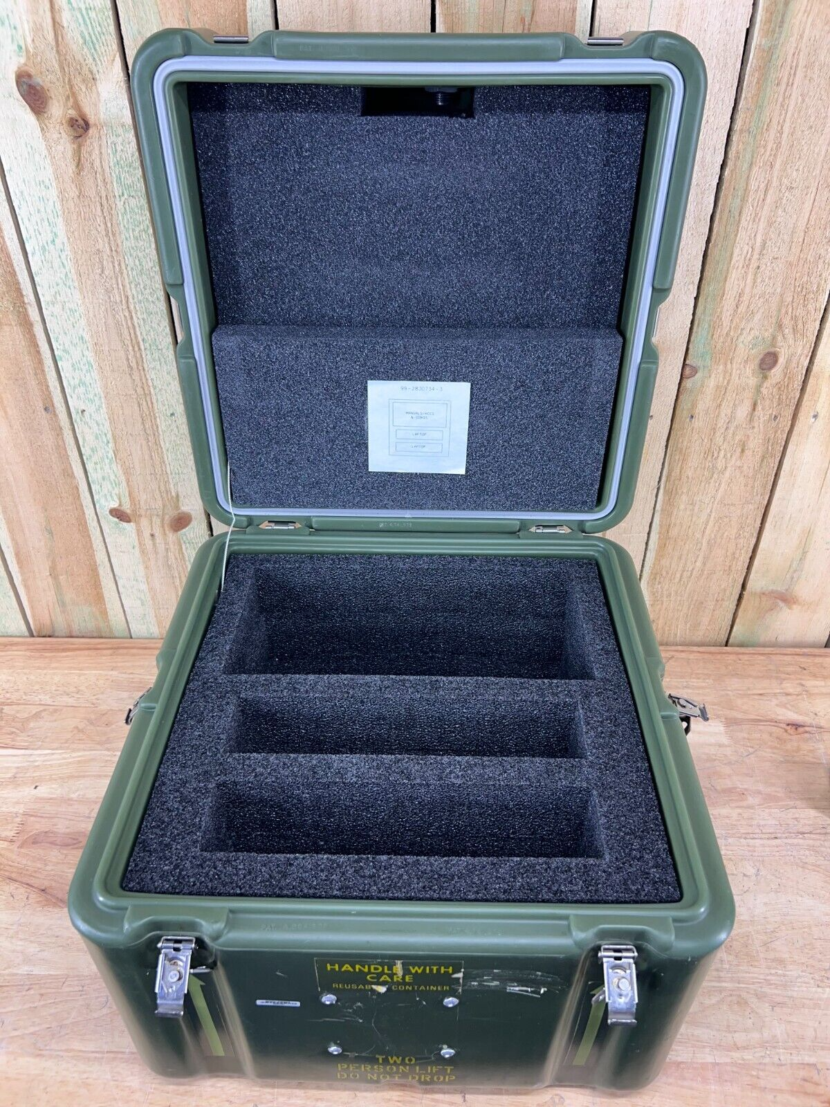Pelican Hardigg Case 18.5"X18.5"X15.5" Green Military Waterproof Storage