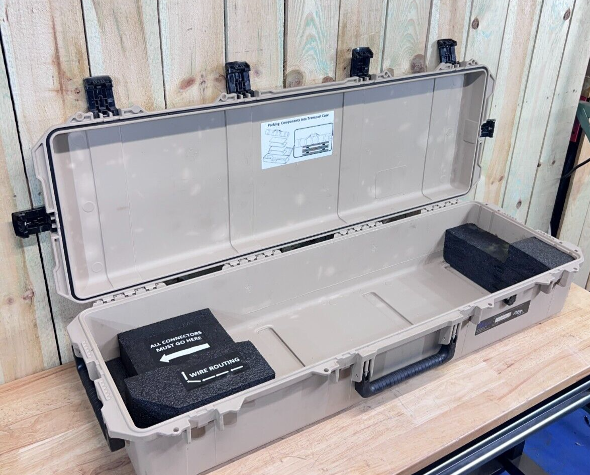 Pelican Storm IM3220 Long Rifle Case Tan Rolling Good Condition AB Free Ship