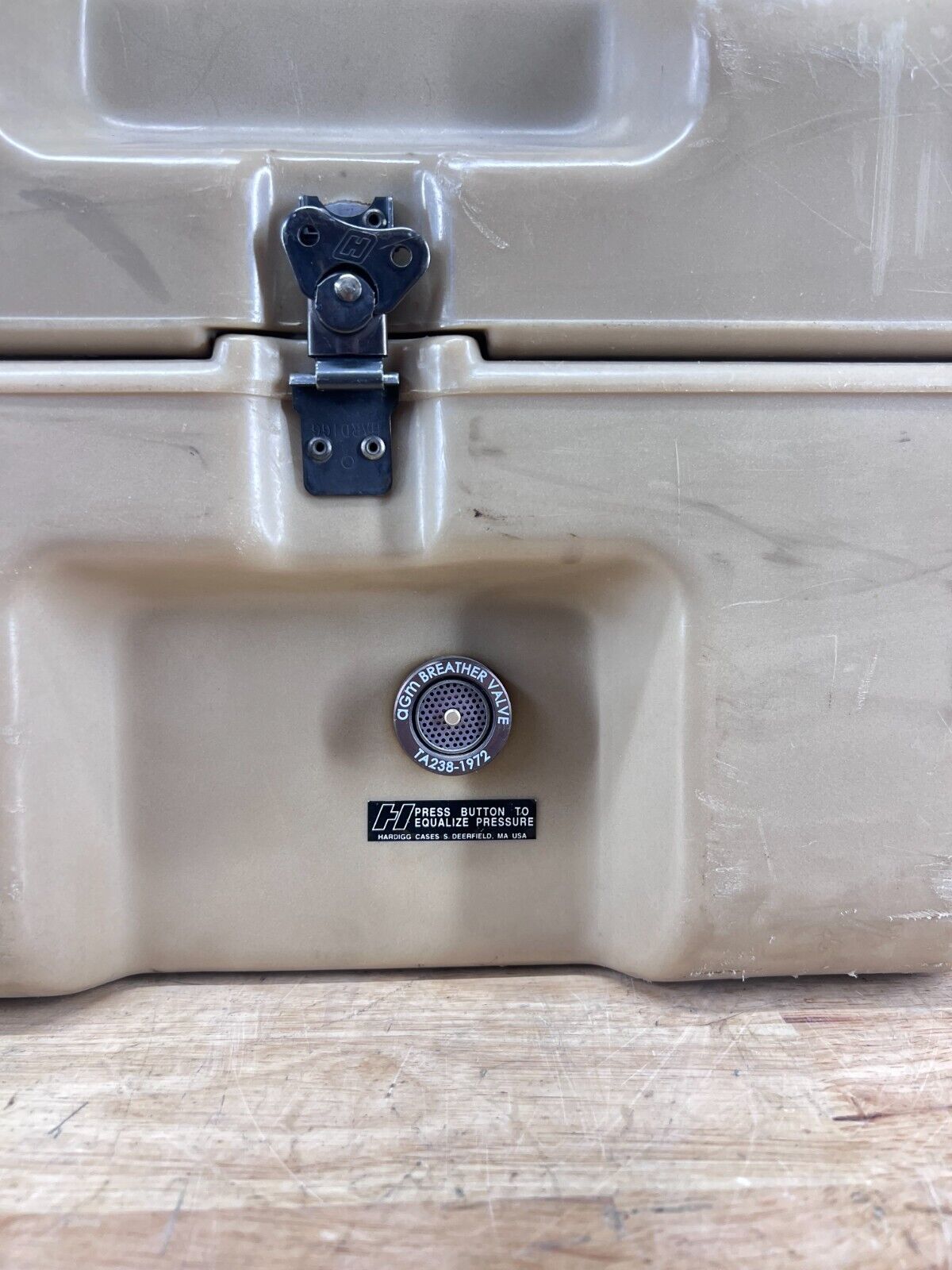 Pelican Hardigg Long Case 59” 19.5” 12” Tan Waterproof Storage Footlocker