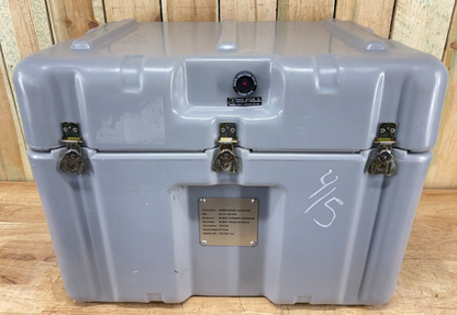 Grey Pelican Hardigg Case 25X19X19"  Military Waterproof Footlocker Storage Case