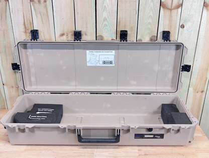 Pelican Storm IM3220 Long Rifle Case Tan Rolling Good Condition AB Free Ship