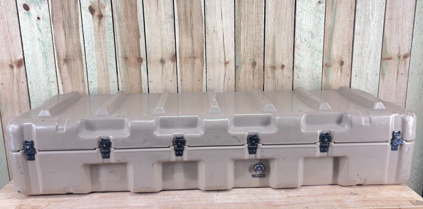 Pelican Hardigg Long Case 59” 19.5” 12” Tan Waterproof Storage Footlocker