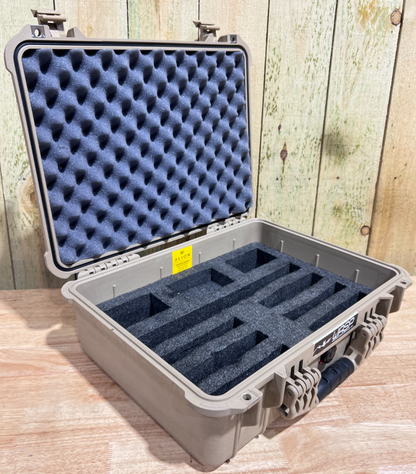 Pelican 1520 Tan Hard Protector Case Good Condition A/B Waterproof Free Shipping