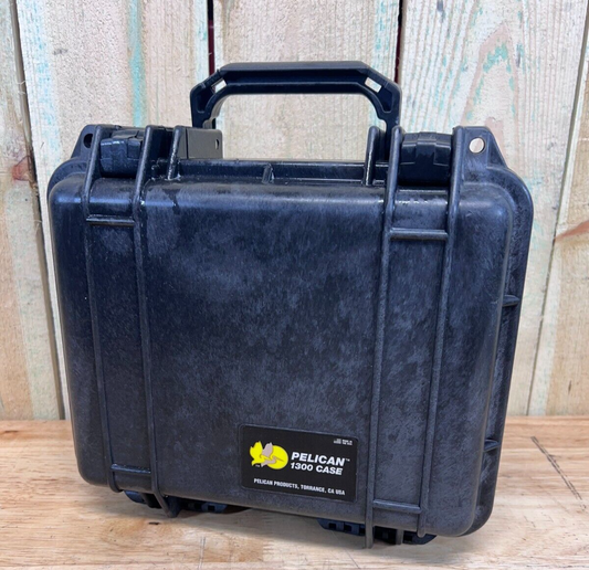 Pelican 1300 Protector Case Black Waterproof BC Cond. Free Shipping