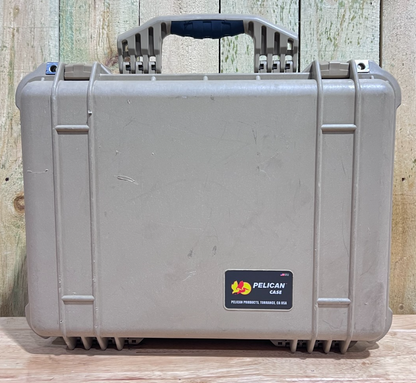 Pelican 1520 Tan Hard Protector Case Good Condition A/B Waterproof Free Shipping