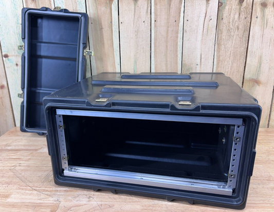 Pelican Hardigg Server Rack Rackmount 4U 19" Waterproof Storage Case W/ Rack