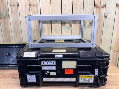 Pelican Hardigg Server Rack Rackmount 6U 19" Waterproof Storage Case W/ Rack
