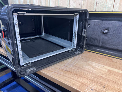 Pelican Hardigg Server Rack Rackmount 6U 19" Waterproof Storage Case W/ Rack