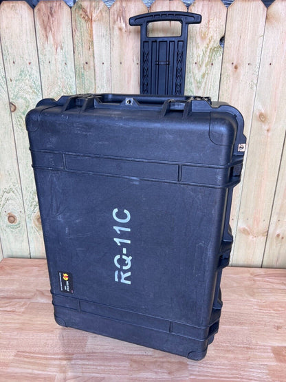 Pelican 1660 Protector Case Black Rolling Waterproof W/ Foam & Divider
