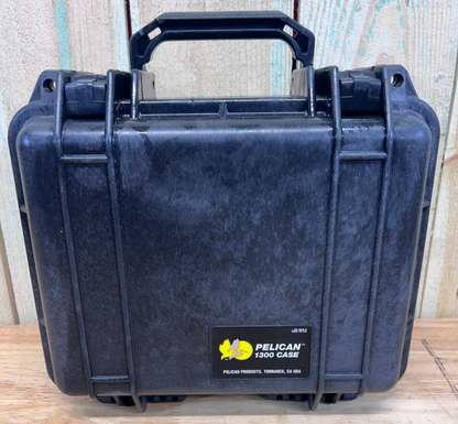Pelican 1300 Protector Case Black Waterproof BC Cond. Free Shipping
