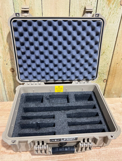 Pelican 1520 Tan Hard Protector Case Good Condition A/B Waterproof Free Shipping