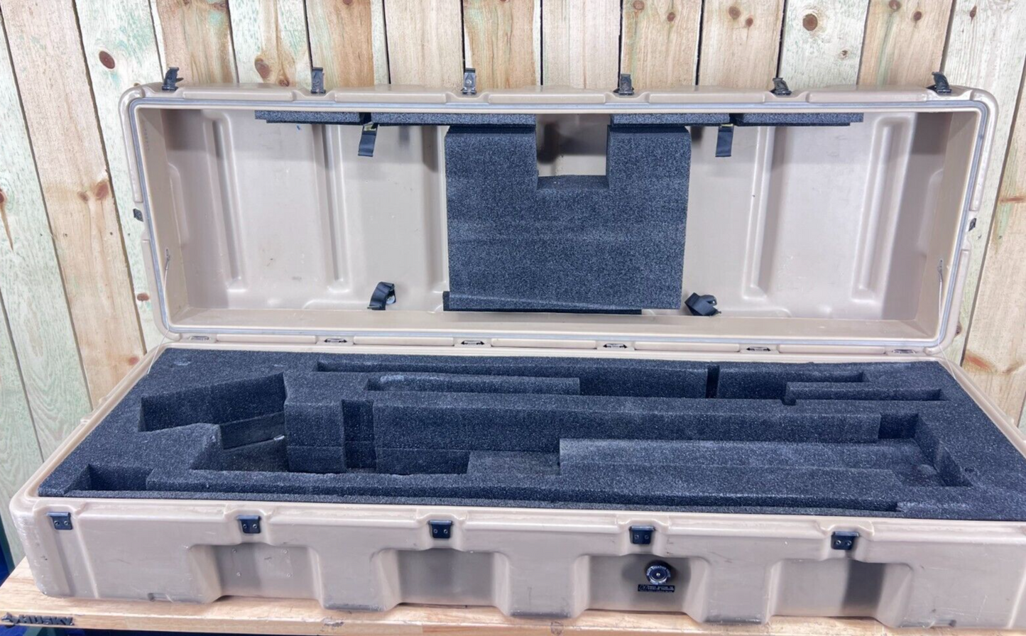 Pelican Hardigg Long Case 59” 19.5” 12” Tan Waterproof Storage Footlocker