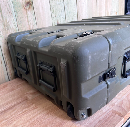 Military Surplus Server Rack 4U Case Waterproof OD Green Pelican ECS Storage