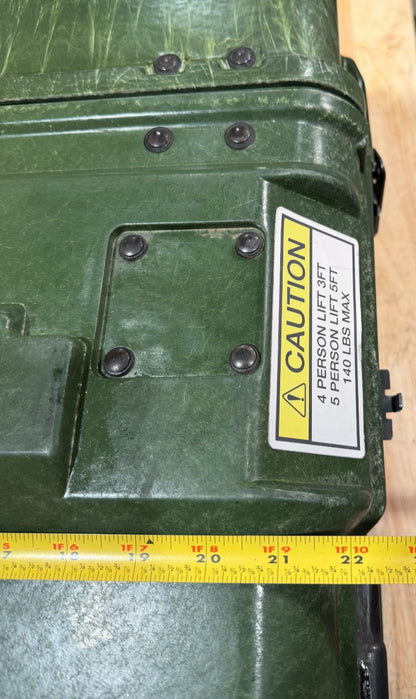 ECS Server 3U Rack Rackmount 19" X 24" Frame Waterproof Green Storage Case