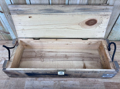 Wooden Surplus Ammo Crate M2 M30 Mortar Explosives Box U.S. Military Munitions