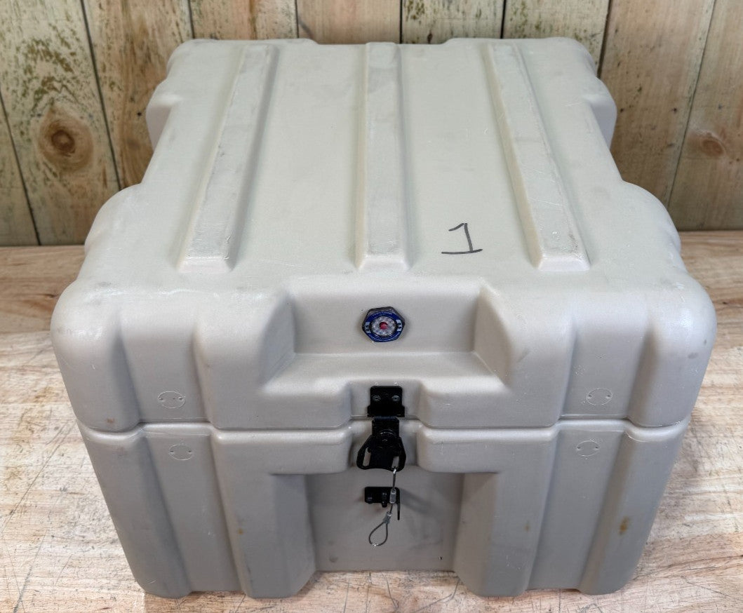 Pelican Hardigg Footlocker Tan Case 19x19x13.5"  Military PSI Waterproof