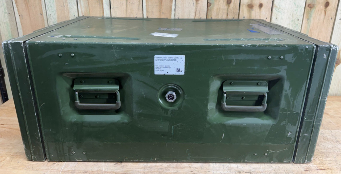 Zarges Metal Server Rack Military Surplus W/ 6U 24x19" Frame Rackmount Case