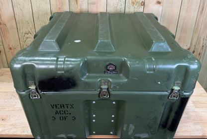 Hardigg Footlocker   28.5x27x20” Green Case  Military Waterproof