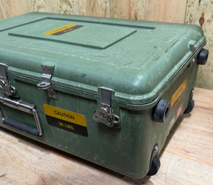 ECS 24x15x10 Rolling Waterproof Footlocker With Handle Case Storage