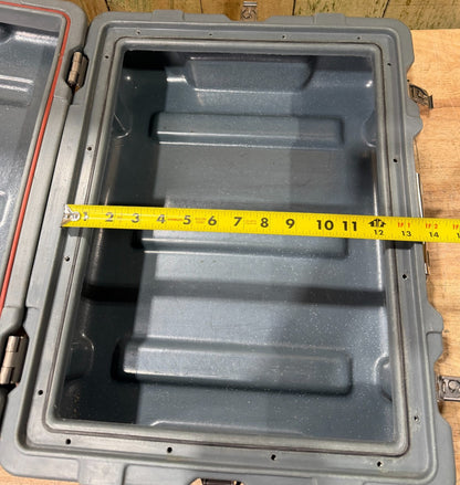 Pelican Hardigg Case 19x15x9" Grey Waterproof Storage Footlocker