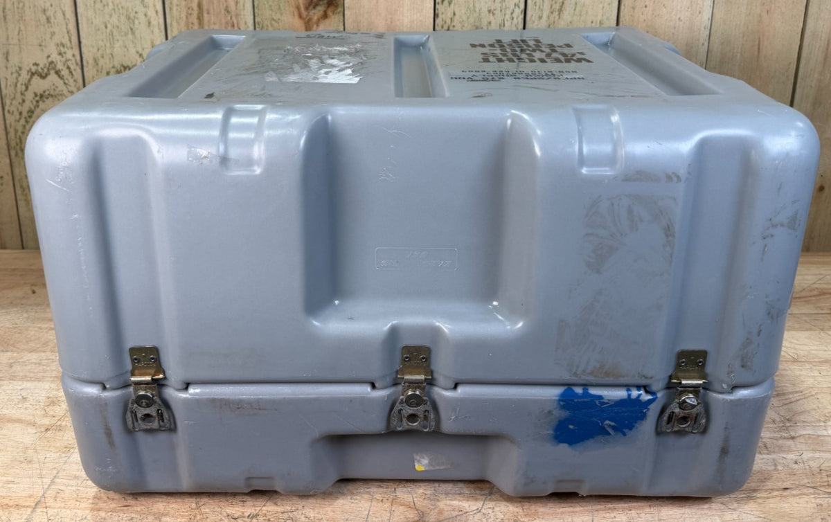 Pelican Hardigg Footlocker Grey Case  24.5x18.5x15"  Military Waterproof