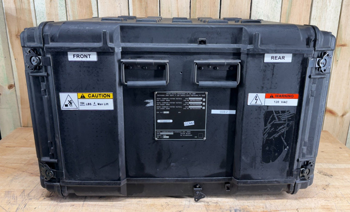 ECS Server 10U Rack Rackmount 19" X 24" Frame Waterproof Black Storage Case