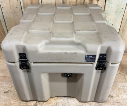 Pelican Hardigg Case 19x19x15.5" Tan Military Waterproof Footlocker W/ Foam