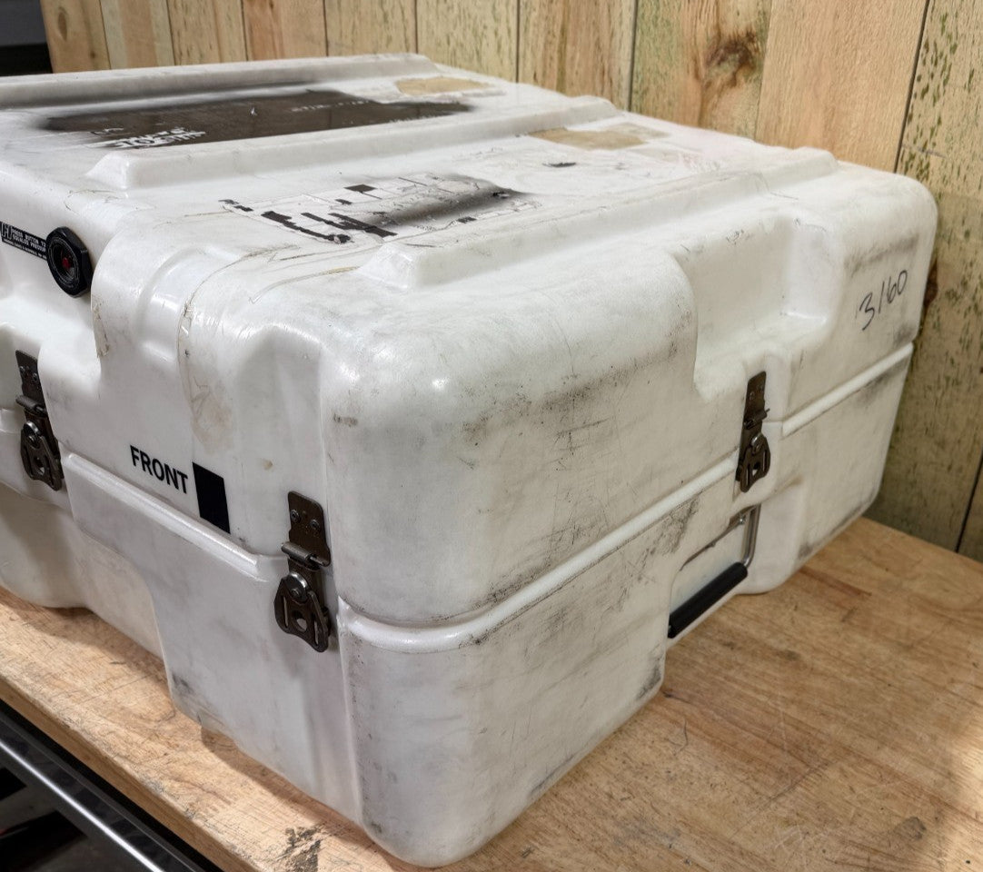 Pelican Hardigg Case 25x24x13.5" White Waterproof Storage Footlocker
