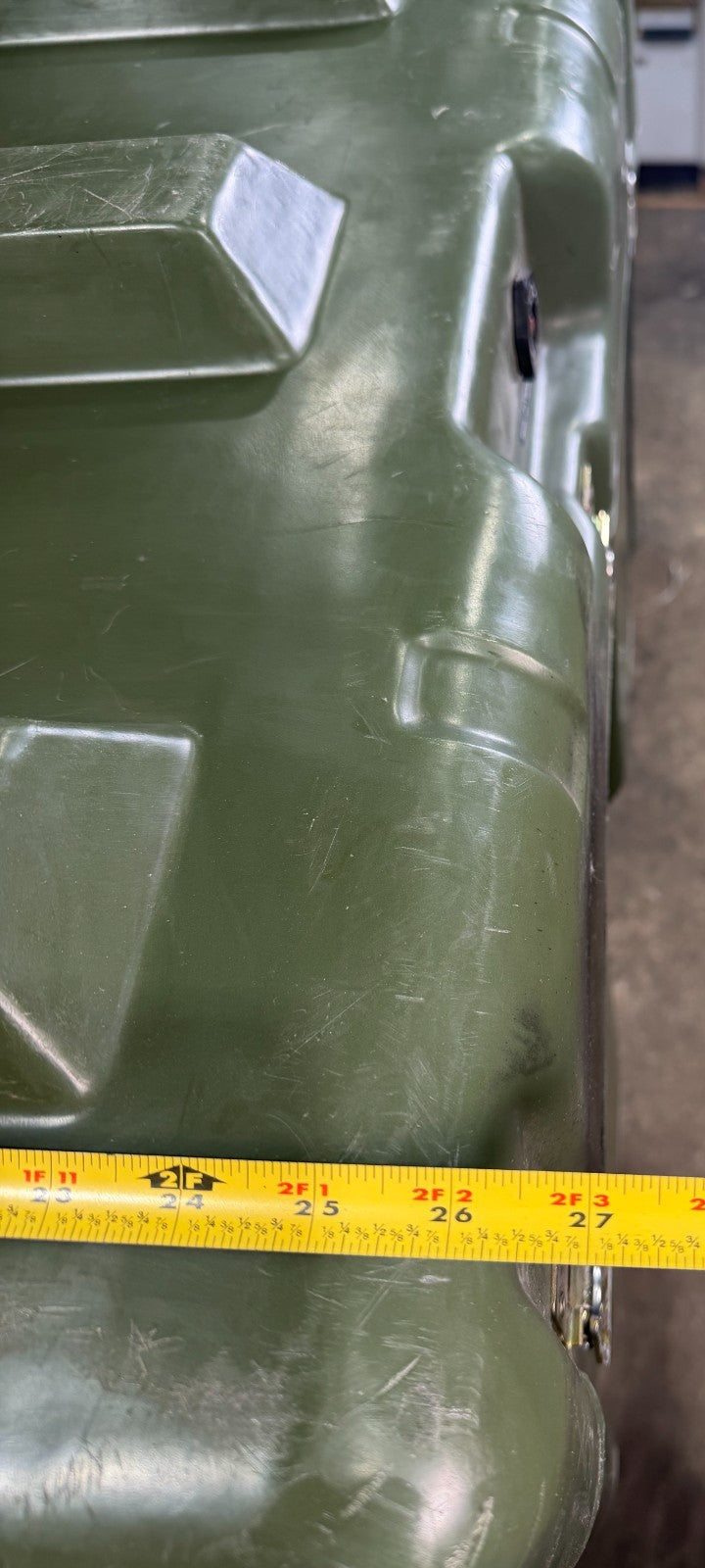 Hardigg Footlocker   28.5x27x20” Green Case  Military Waterproof